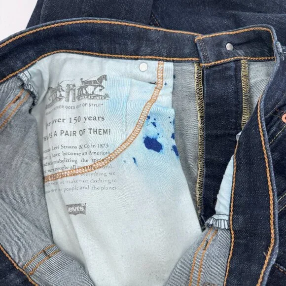 Levi’s 541 Men’s Athletic Taper Dark Wash Jeans 36x32 - Picture 12 of 15